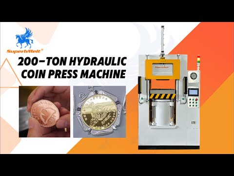 SuperbMelt 200-Ton Hydraulic Press Machine – Precision Gold & Silver Coin and Bar Minting
