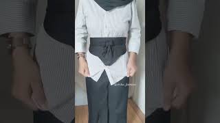 Download lagu MUDAH, DIY OBI BELT WITH HIJAB G BUANG CUAN!! #tutorial #diy #hijabstyle #ytstudio #ytshorts mp3