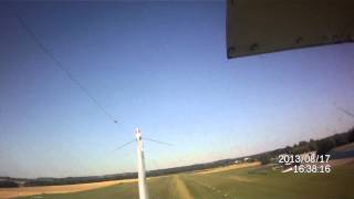 preview picture of video 'Rear view from C152 taking off EBNM (Namur)'