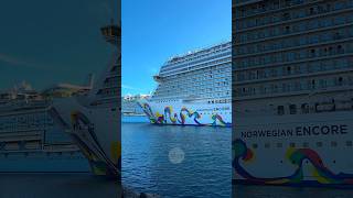 Norwegian Encore departing Port Miami #Shorts