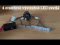 LED predátor do mriežky 12V - oranžový 4xLED svetlo - Video Youtube