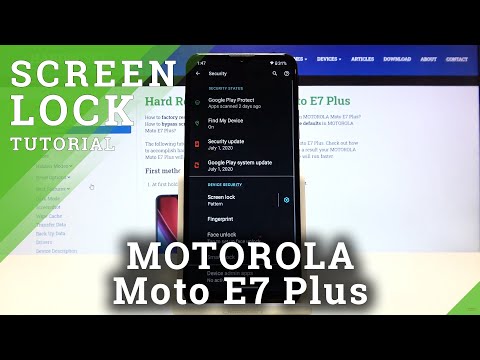 How to Enable Screen Lock on MOTOROLA Moto E7 Plus – Set Up Screen Lock