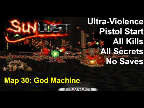 Doom II: Sunlust Map 30: God Machine (Ultra-Violence 100%)