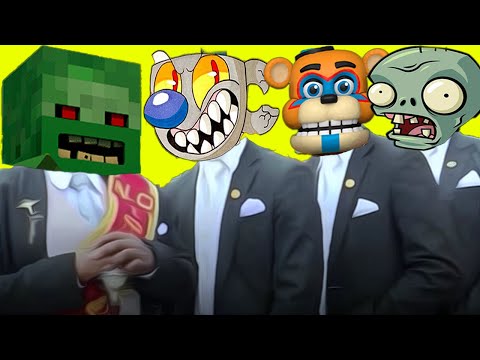bombom - Minecraft & Cuphead & FNAF & Plants vs Zombies - Coffin Dance meme song (Cover)