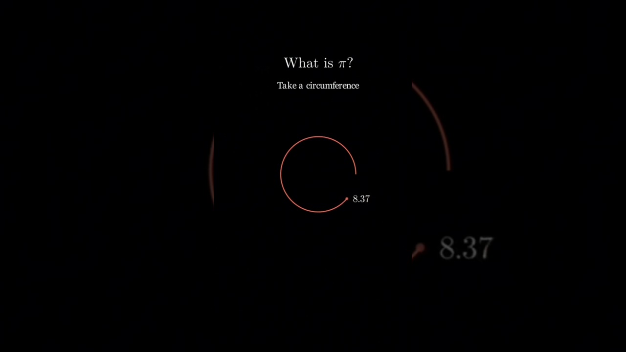what is π ❓ | define π | #pie #mathsanimation #maths #mathematics #fypシ #fyp #shorts #ytshorts