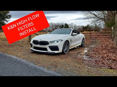 BMW M8 K&N High Flow Air-filter Install