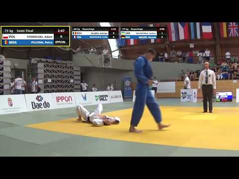 Judo.MD 2019 * STODOLSKI , POL + PELIVAN , MDA * S/F  Junior European Judo Cup Paks, HUN
