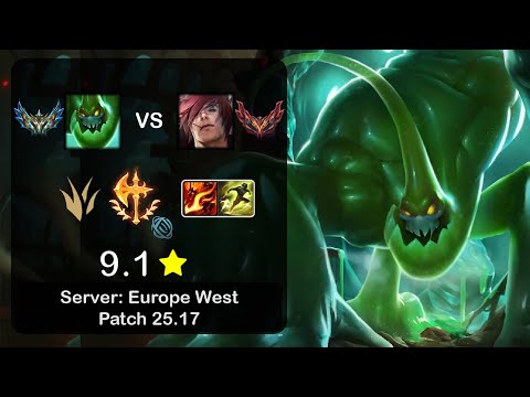 Zac Jungle vs Sett - EUW Challenger - Patch 25.17