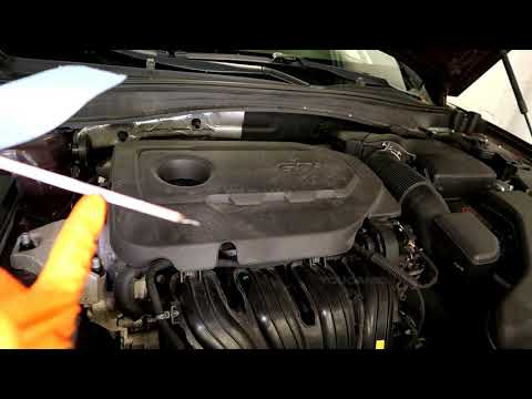2015-2020 Kia Optima Check Oil Level and Add Engine Oil
