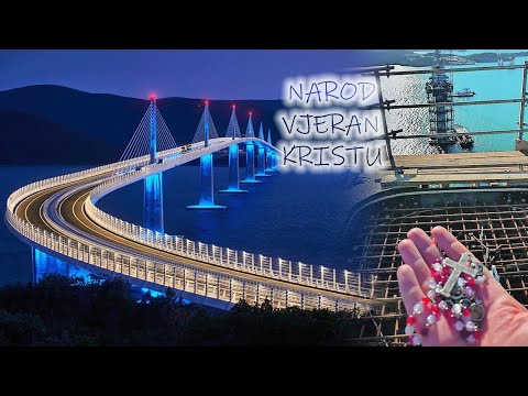 Hrvati u Pelješki most ugradili krunicu kao znak Božje prisutnosti
