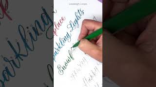 Snowflakes Falling ❄️ Get This Worksheet (+ More) In Calligraphy Skool #calligraphy