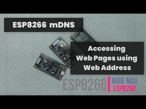 Accessing Web Pages using Web Address - ESP8266 mDNS