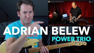 Guitar Teacher REACTS: The Adrian Belew Power Trio - &quot;E&quot; - FTW!