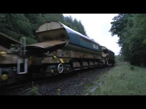 37602 37605 6K25 Millerhill to Bridge of Orchy at Upper Tyndrum 10/07/18