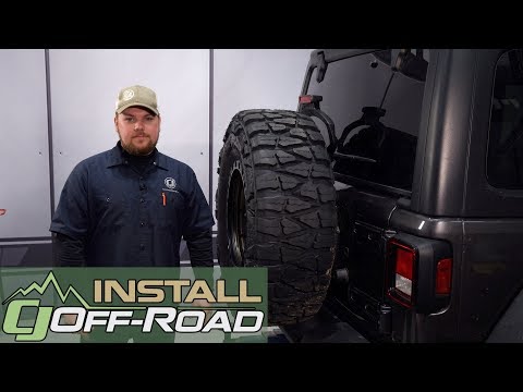 2018-2020 Jeep Wrangler JL Gains Spare Tire Options with a Rough Country Relocation Bracket Install