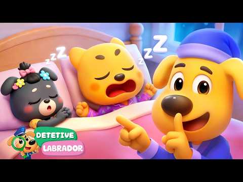 Detetive Labrador 🔍 Não Consigo Dormir Esta Noite 🥱 O Diário de Crescimento do Dodo 🌱Desenho Animado