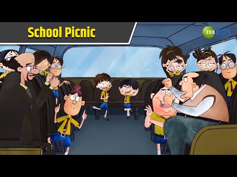 School Picnic | Badrinath and Budhdeb | Comedy Cartoon | Hindi Cartoon | TV Show | KidZ