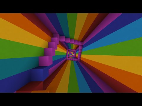 The longest minecraft rainbow dropper
