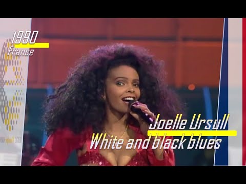 eurovision 1990 France 🇫🇷 Joelle Ursull - White and black blues ᴴᴰ