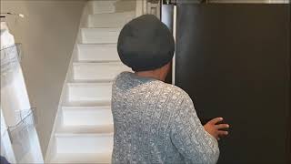 American style fridge freezer door removal and replacing