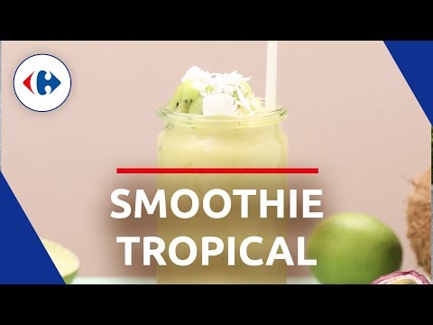 Recette Smoothie tropical kale ananas citron vert