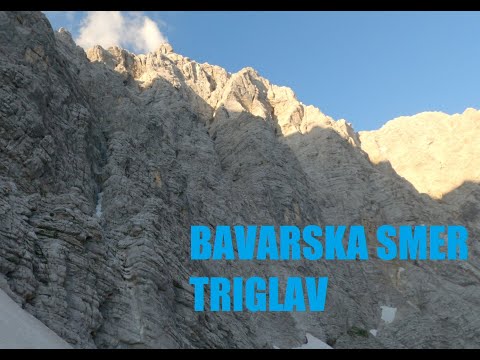 Bavarska smer | Triglav north face | Slovenia alpine climbing