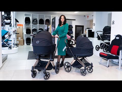 Cybex Priam 4.0 Deep Black + Matt black frame Pastaigu Ratiņi