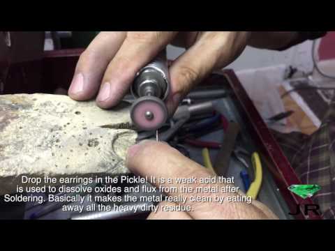 Setting Stud Earrings How To Make Emerald Stud Earrings