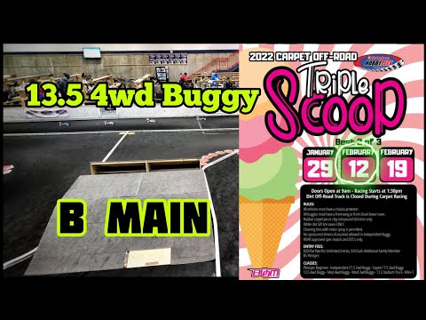 13.5 4wd Buggy B - Main 2022 Triple Scoop Hobbytown Hobbyplex Omaha, Nebraska