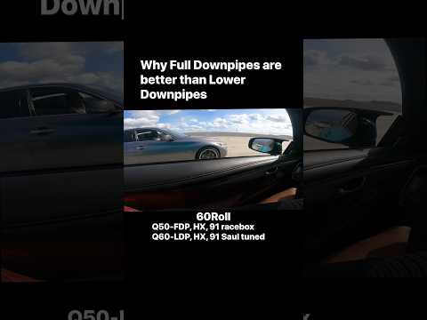 Q50/Q60 Full Downpipes vs Lower Downpipes! #vr30 #q50 #q50redsport #q60