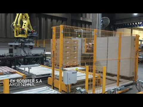 Palletizado De 5 Lineas De Cajas