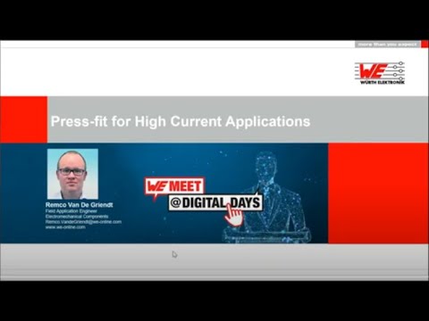 WE meet @ Digital Days 2021: Press-fit for High Current Applications