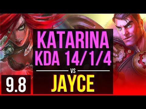 Gain elo as KATARINA vs JAYCE (TOP) | KDA 14/1/4, 900+ games, Legendary | BR Challenger | v9.8