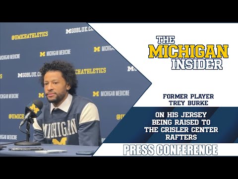 Michigan basketball legend Trey Burke on his jersey being raised to the Crisler Center rafters