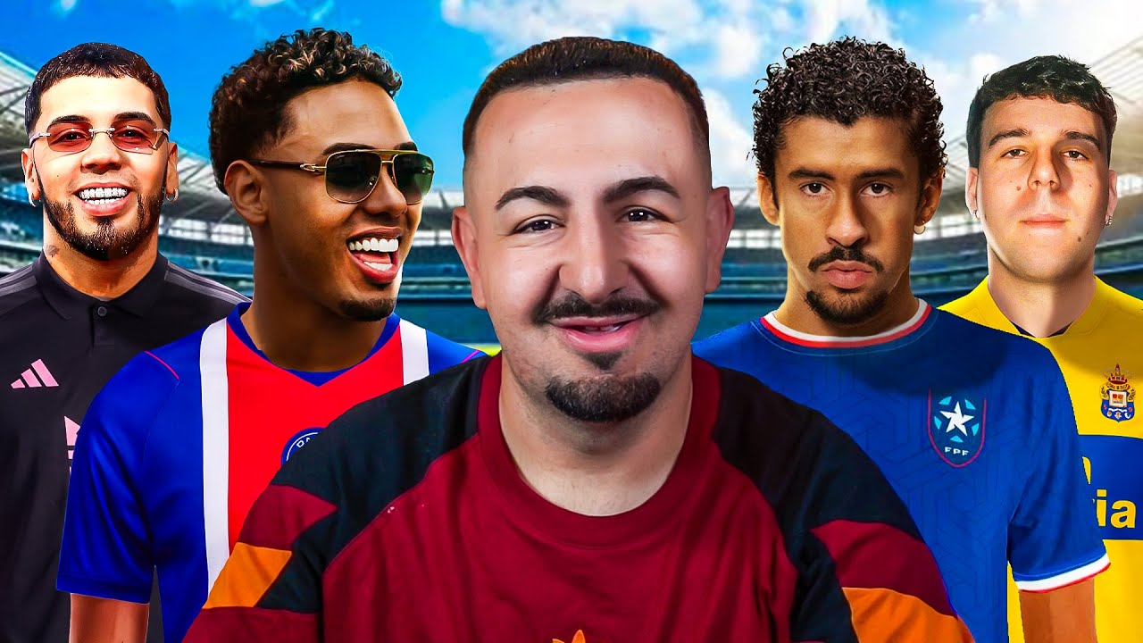 SIMULÉ la CARRERA de FUTBOLISTA de ARTISTAS de REGGAETON