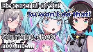 Riona tells Subaru to be careful of Su, but ended up admitting her obsession with Luna [hololive]