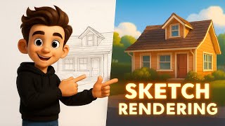 🎥 Sketch to 3D Render | Before-After Final Output