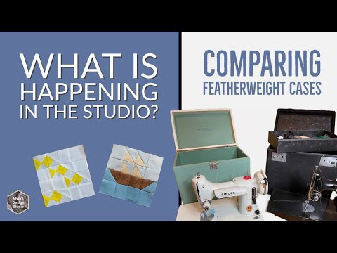 What's Happening in the Studio-Comparing Featherweight Cases #featherweight  #singersewingmachine