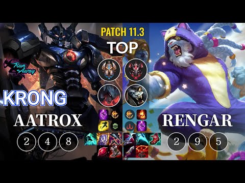 RNW KronG Aatrox vs Rengar Top - KR Patch 11.3
