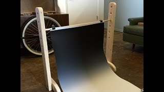 $4 four dollar adjustable homade DIY photo backdrop stand for flotone