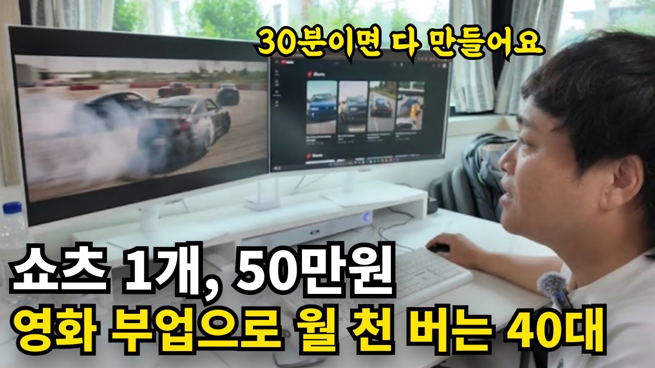회사 때려치고 영화 유튜브로 하루 수익125만원 유튜버의 하루