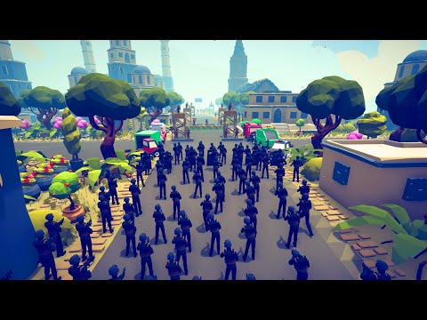 CAN 100x SWAT CLEAR REBELS BASE? - Totally Accurate Battle Simulator TABS