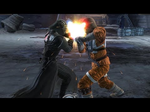 Starkiller vs Luke Skywalker - Star Wars The Force Unleashed DLC Hoth
