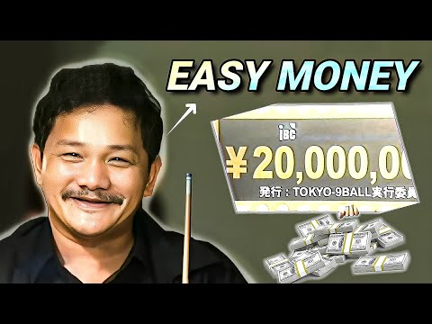 The Match that Made EFREN REYES Extra RICH | 20 Million Yen/129K USD Payout