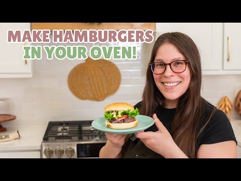 Baked Hamburgers in the oven - easy dinner recipe!