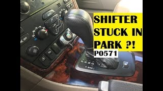 SHIFTER STUCK IN PARK. VOLVO. P0571 brake switch circuit issue. GET IT FIXED
