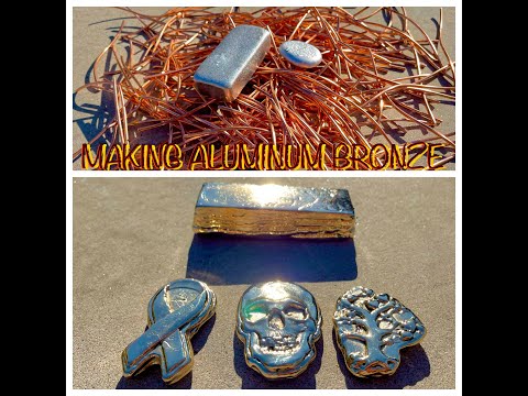 Making Aluminum Bronze - Melting Copper and Aluminum - 89/11 Aluminum Bronze Blend - TheGrowingStack