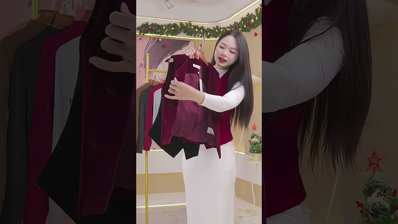 Áo Gile nhung cực sang, trẻ mà vẫn ấm áp NKSM2511001