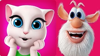 My Talking cat ANGELA and My Talking BOOBA - funny video for kids