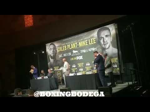 Caleb Plant vs Mike Lee FaceOff 🔥 #PlantLee